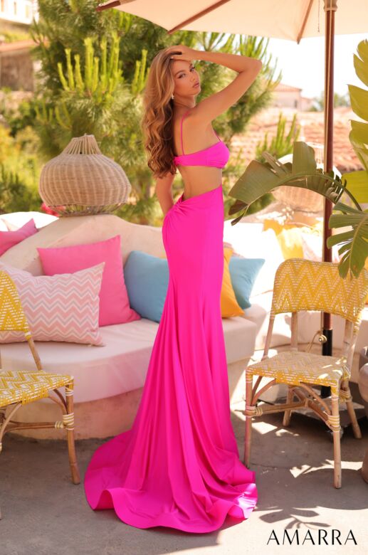 Amarra 89369 Side Cutout Spaghetti Strap Dress