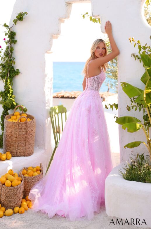 Amarra 89425 Spaghetti Strap Embellished Dress