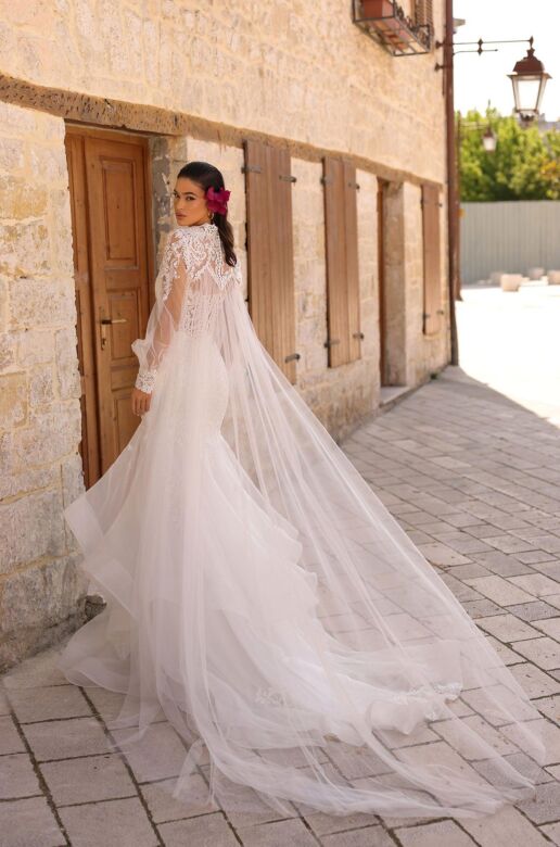 Amarra 84216 Victoria Flounce Skirt With Jacket Wedding Gown