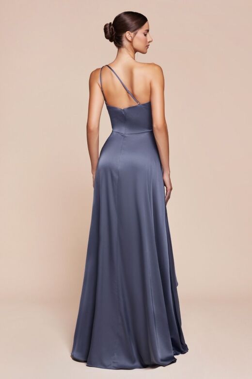 Andrea and Leo 7450 One Shoulder A-Line Strappy Back Evening Dress