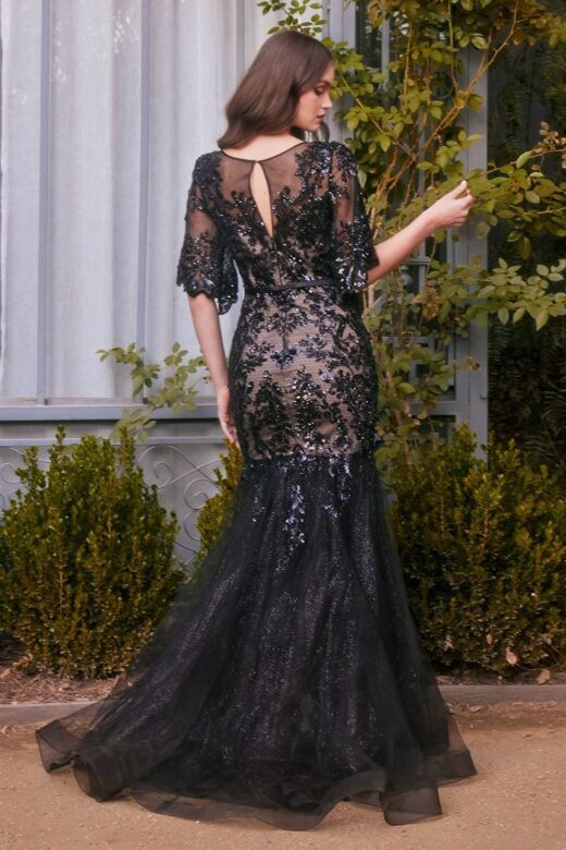 Andrea and Leo A1377 Keyhole Back Mermaid Mother Of The Bride Dress