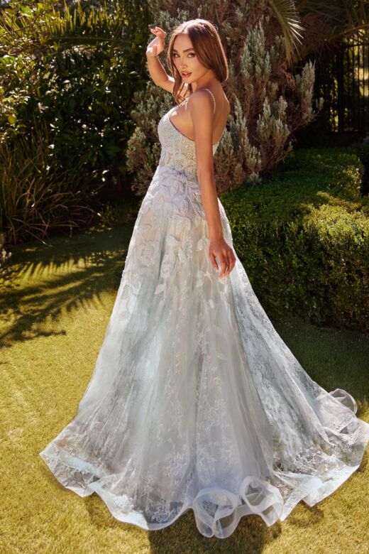 Andrea and Leo A1235 Scoop Neck A-Line Dress