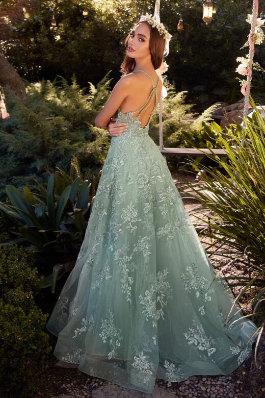 Andrea and Leo A1248 Strappy Back A-Line Dress