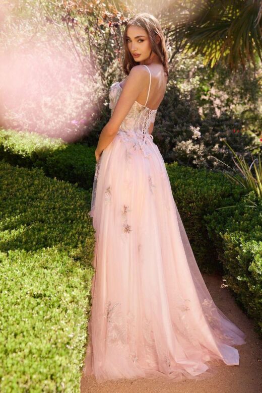Andrea and Leo A1330 Cold-Shoulder Sweetheart Neck Dress