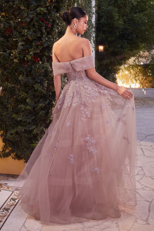 Andrea and Leo A1348 Sweetheart Neck A-Line Dress