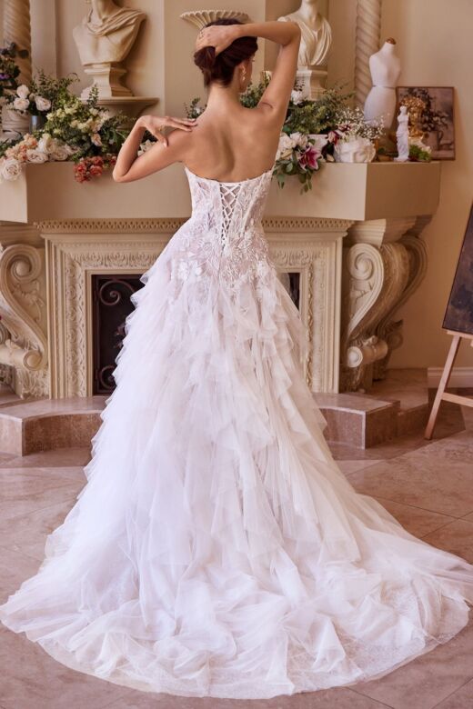 Andrea and Leo WL016 Corset Top Ruffle Skirt Wedding Dress