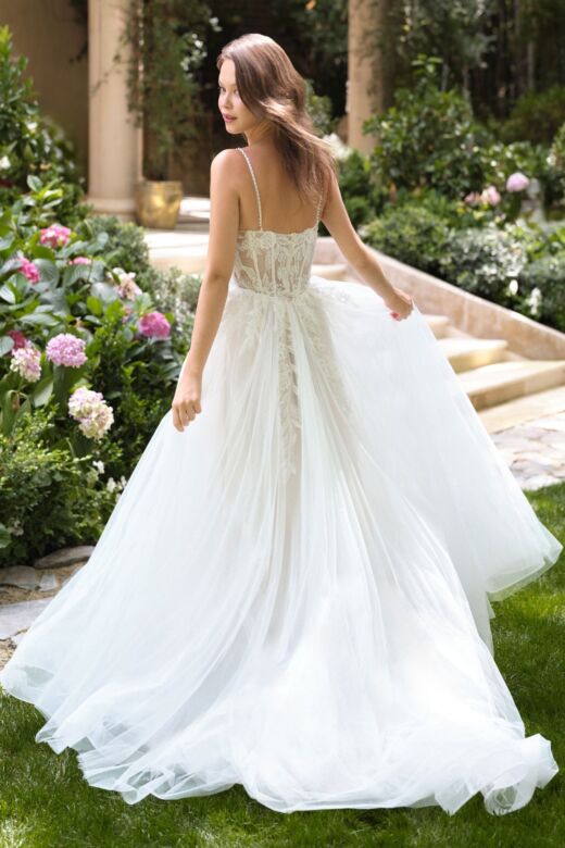 Andrea and Leo WL087 Spaghetti Strap Illusion Corset Bridal Gown