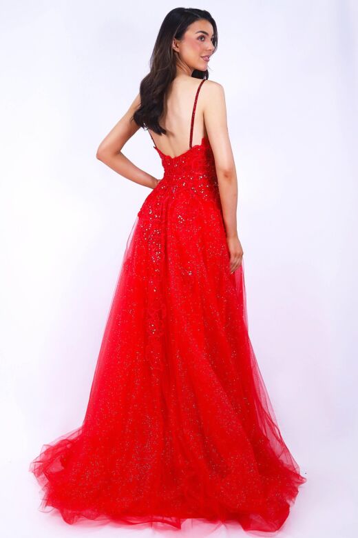Ava Presley 37369 Spaghetti Strap Open Back Dress