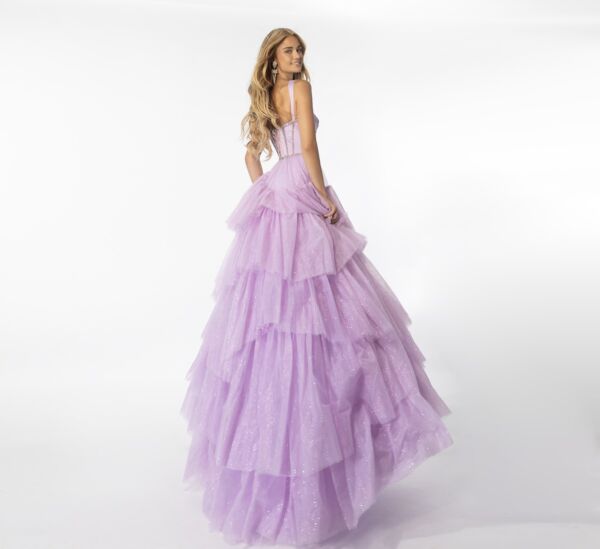 Ava Presley 28592 Ruffle Skirt Corset Bodice Dress
