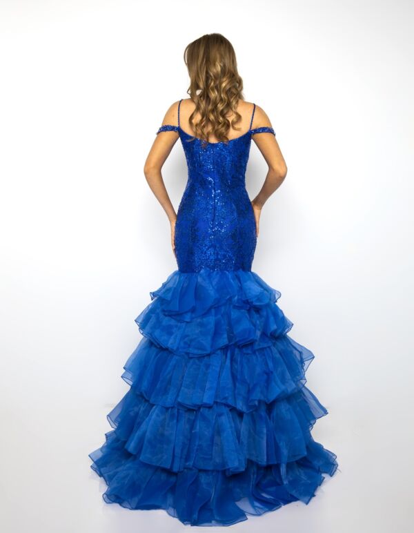 Ava Presley 38915 Cold-Shoulder Strap Mermaid Dress