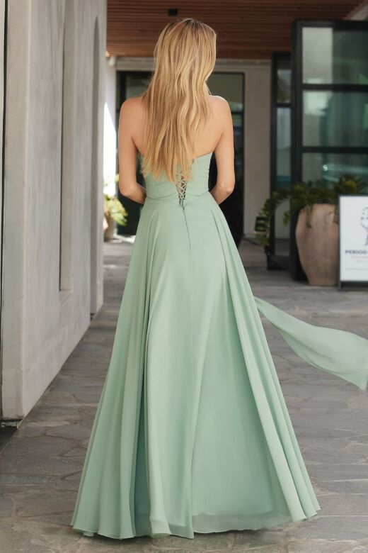 Amoris by LaDivine T703 A-Line Strapless Sweetheart Neck Dress