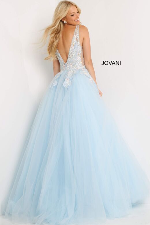 Jovani 06808 Light Blue Dress