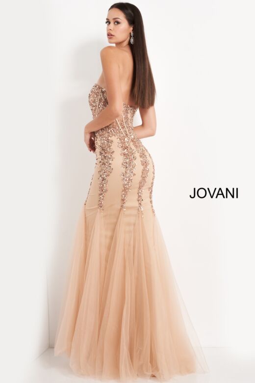 Jovani 5908 Neon Pink Dress