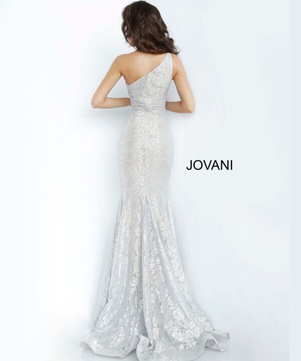 Jovani 00353 Silver Prom Dress
