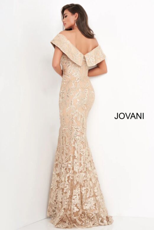 Jovani 02923 Gold Evening Dress