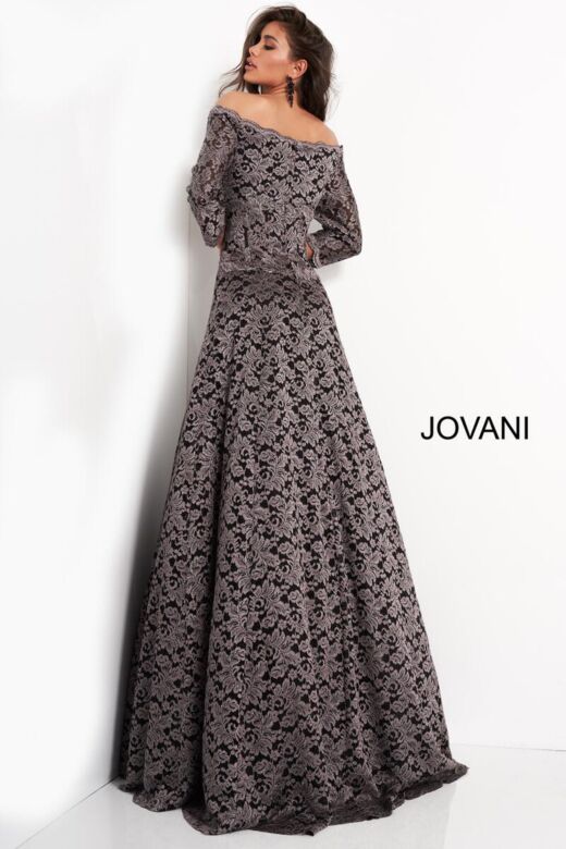 Jovani 03357 Taupe Evening Dress