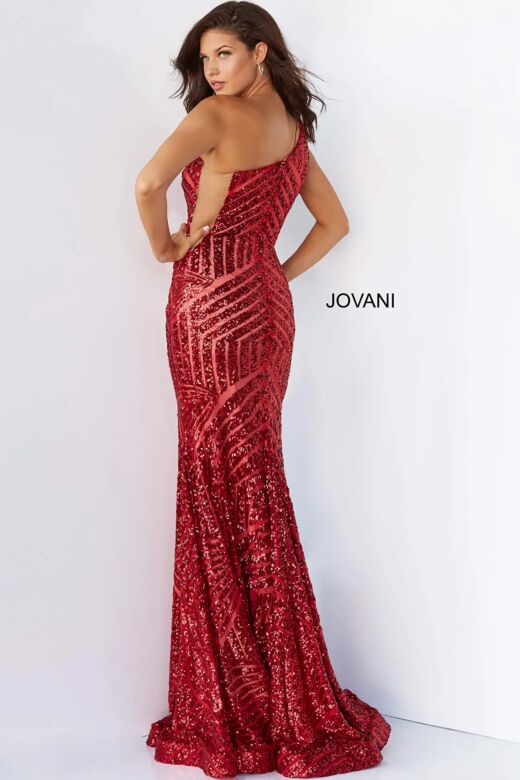 Jovani 06017 Neon Hot Pink Dress