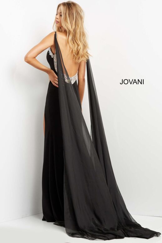 Jovani 08022 Black Prom Dress