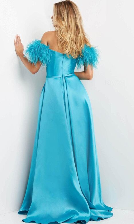 Jovani 08321 Teal Evening Dress