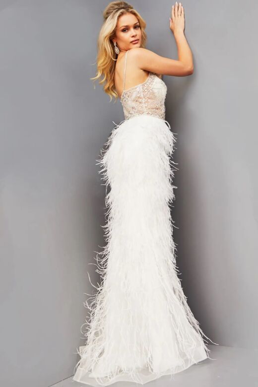Jovani 08525 Off White Dress