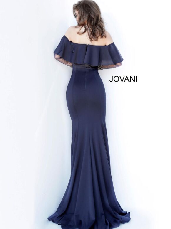 Jovani 1152 Navy Evening Dress