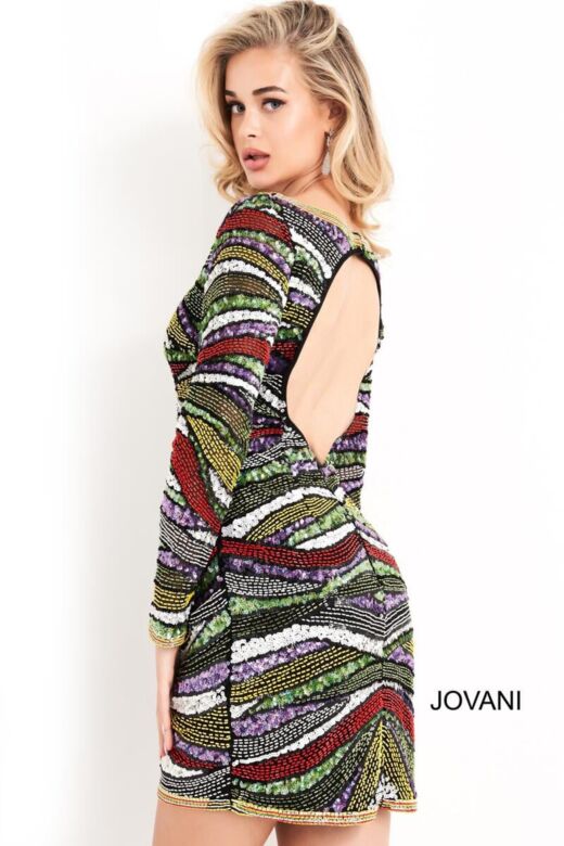 Jovani 1245 Multi Cocktail Dress