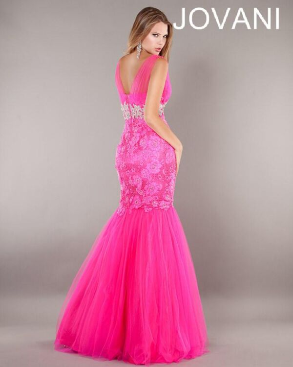 Jovani 158908 Fuchsia Prom Dress