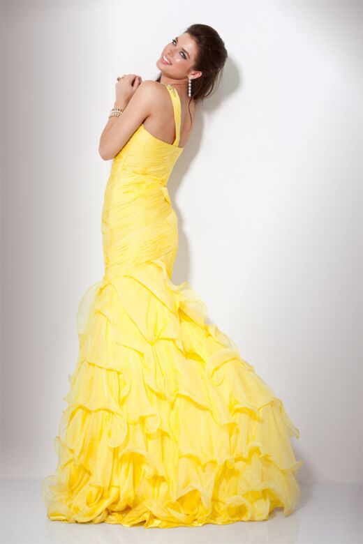 Jovani 158934 Yellow Evening Dress