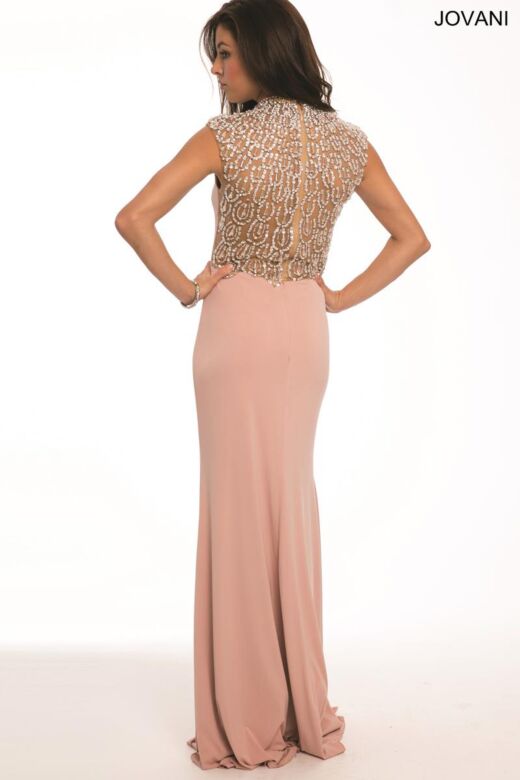 Jovani 21960 Blush Prom Dress