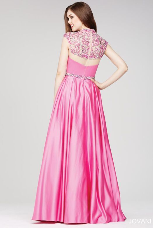 Jovani 28444 Hot-Pink Prom Dress