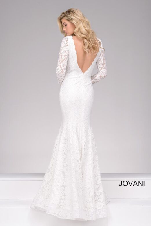 Jovani 50026 Off-White Prom Dress