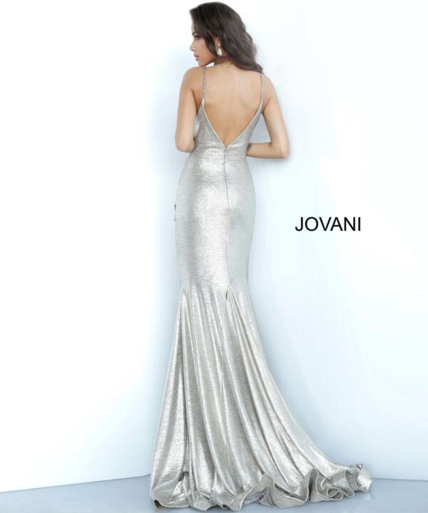 Jovani 67977 Silver Prom Dress