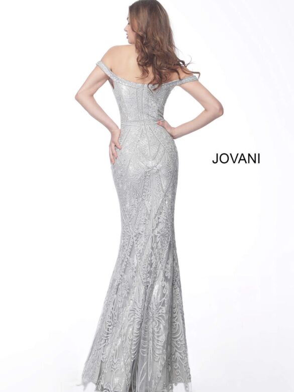 Jovani 68130 Grey Evening Dress