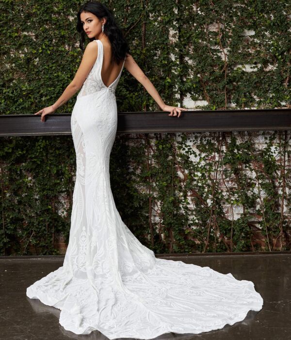 Jovani JB03871 White Bridal Dress