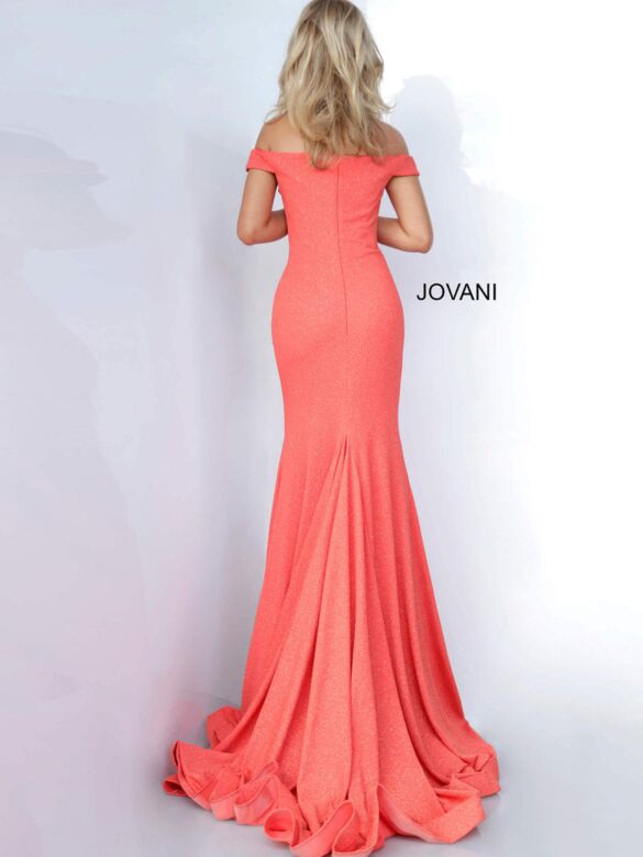 Jovani JVN00351 Orange Prom Dress
