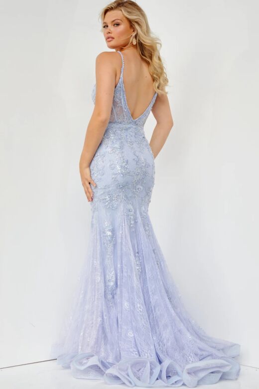 Jovani JVN06475 Powder-Blue Prom Dress