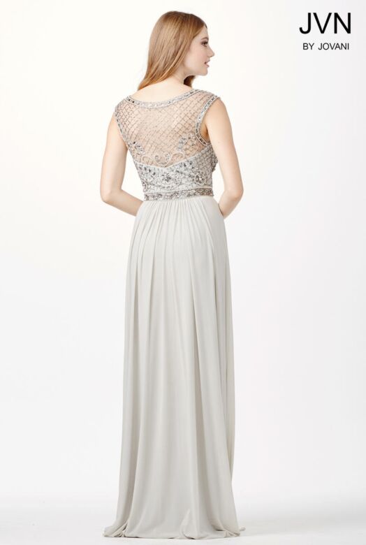 Jovani JVN31440 Light-Grey Prom Dress