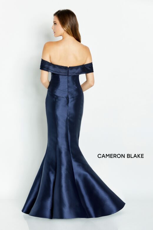 Cameron Blake CB133 Off The Shoulder Mermaid Silhouette Dress