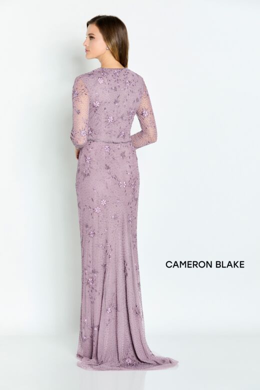 Cameron Blake CB137 Crop Jacket Beaded Embroidery Dress