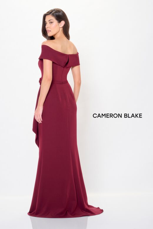 Cameron Blake CB3234 High Slit Off-The-Shoulder Dress