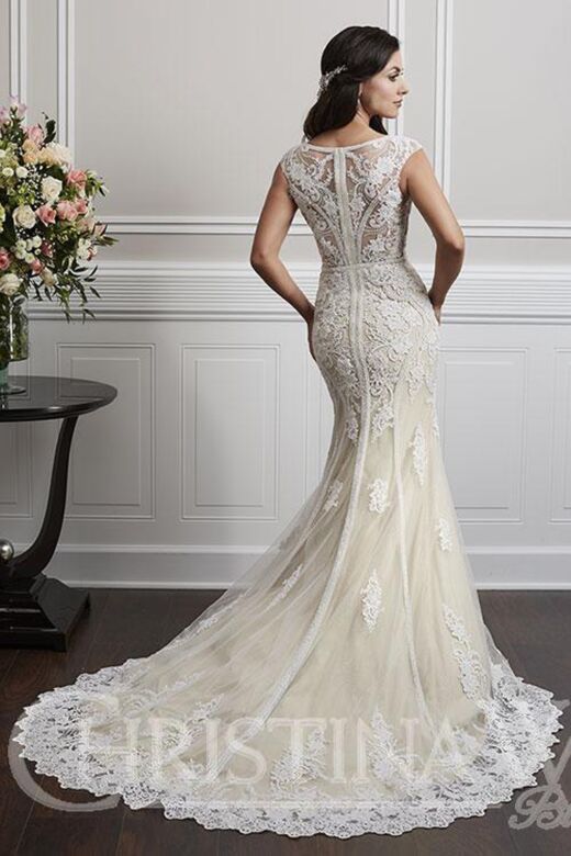Christina Wu 15691 Illusion Back Bridal Dress
