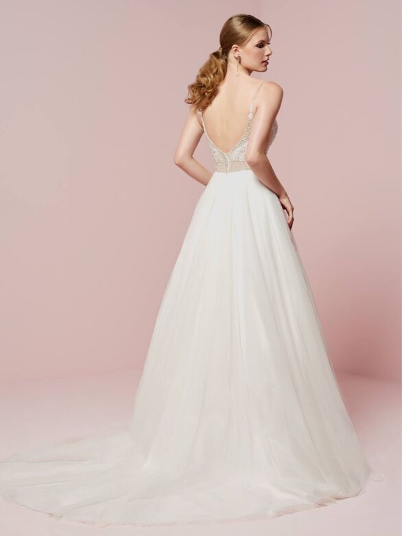 Christina Wu 15737 Mesh Bodice Wedding Gown