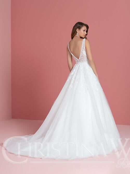 Christina Wu 15748 Open Back Wedding Gown