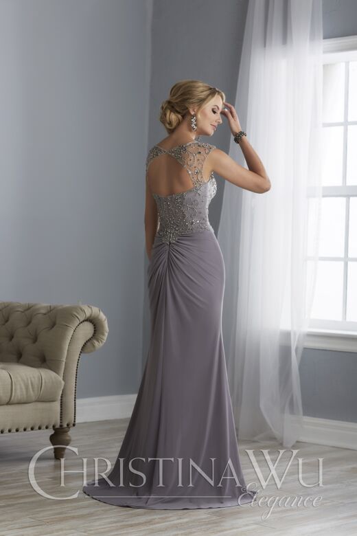 Christina Wu 17862 Cutout Back Evening Dress