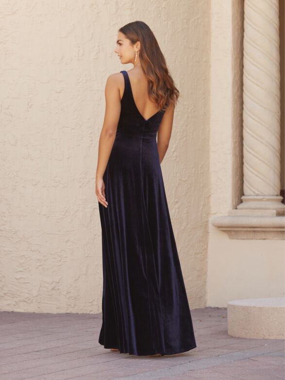 Christina Wu 22153 Surplice Bodice V-Back Bridesmaid Dress
