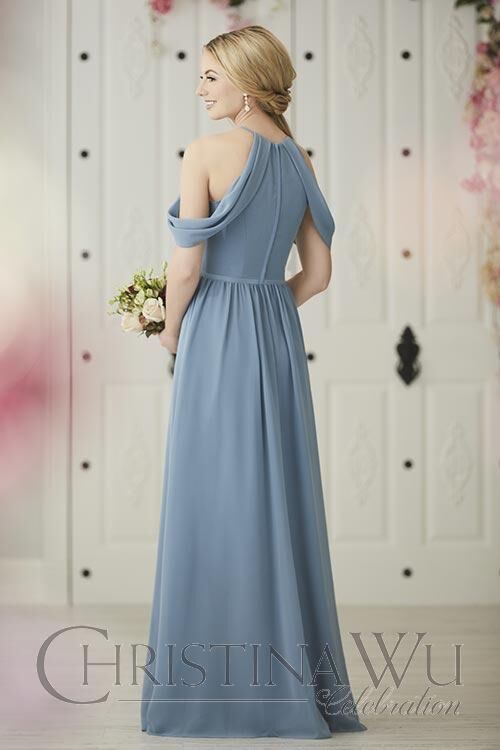 Christina Wu 22921 Drape Sleeve Bridesmaid Dress - Stock Only