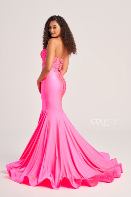 Colette CL5112 Beaded Bodice Strapless Dress