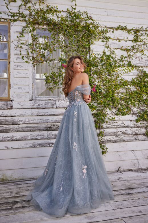 Colette CL5169 Off The Shoulder Embroidered Dress