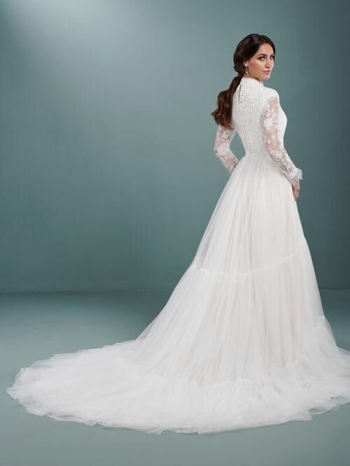 Christina Wu 28190 High Neck Keyhole Back Bridal Dress