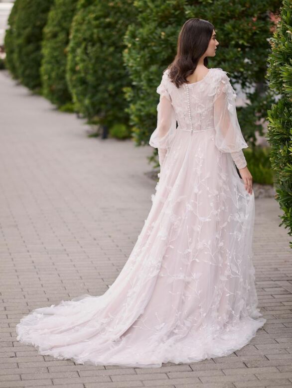 Christina Wu 28215 Bishop Sleeve Court Neck Bridal Dress